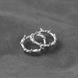 Silver Thorn Ear Buckle Men's Personality Earrings – Gifts for Her — 3