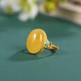 Silver-plated Ancient Gold Natural Beeswax Amber – Meaningful Gifts — 2