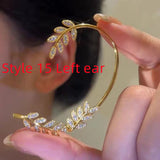 Super Flashing Diamond Earrings With Butterfly Ear – Stylish Gifts — 6