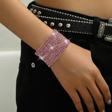 Women's Diamond Elastic Bracelet Wrist Ring Gems – Jewelry Gift Ideas — 3