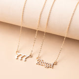 Gold Letter Angel Number 444 777 Multi-layer Chain – Gifts for Her — 2