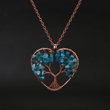 Natural Stone Colorful Tree Root Necklace – Jewelry Gift Ideas — 14