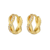 Fashion Copper Plating 18K Gold Earrings Ins Geometric – Stylish Gifts — 4
