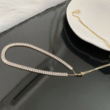 Fashion New Metal Long Tassel Zircon Choker – Jewelry Gift Ideas — 4