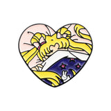 Creative Cartoon Cute Heart-shaped Girl Brooch – Jewelry Gift Ideas — 2