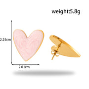 Titanium Steel Oil Painting Heart-shaped Round – Creative Gifts — 3