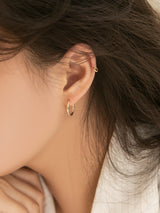 Fashion Temperament Aperture Lady Plain Gold Earrings – Stylish Gifts — 3