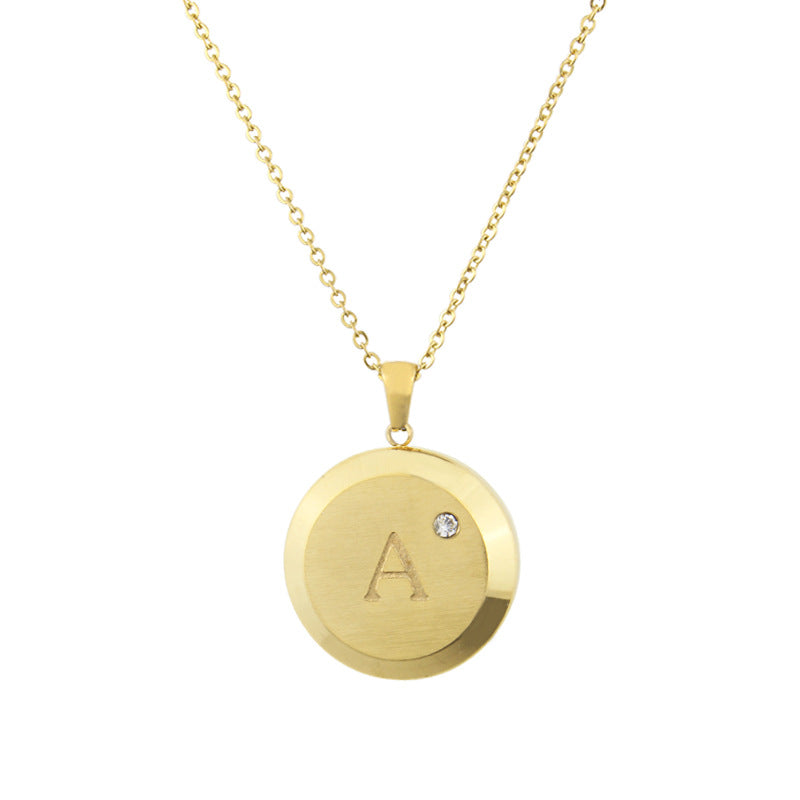 Jewelry 26 Letter Necklace Diamond Pendant – Jewelry Gift Ideas — 1