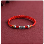 Pure Silver Twelve Zodiac Red Rope Bracelet – Jewelry Gift Ideas — 10