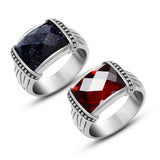 Retro Fashion Personality Gemstone Men's Titanium – Stylish Gifts — 4