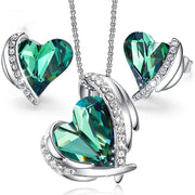 Angel Necklace Ear Stud Jewelry Suit Simple – Jewelry Gift Ideas — 11