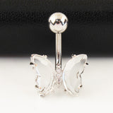 Short Titanium Steel Zircon Small Butterfly – Small Gift Ideas — 16