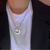 Titanium Steel Melting Moon Necklace Female – Jewelry Gift Ideas — 1