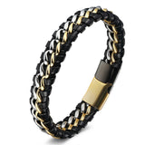 Stainless steel leather hand-woven rope – Unique Gift Ideas — 3