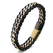 Stainless steel leather hand-woven rope – Unique Gift Ideas — 3