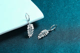 925 Sterling Silver Leaves Moissanite Ear Clips – Stylish Gifts — 11