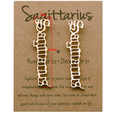 12 Constellation Old English Letter Stud Earrings – Gifts for Her — 14