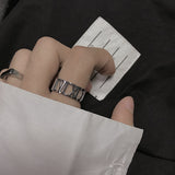 Hollow Out Roman Titanium Steel Ring – Thoughtful Gifts — 3