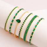 Green Zircon Jewelry Pull Bracelet Female – Jewelry Gift Ideas — 1