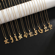 Stainless Steel Letter Pendant Necklace – Jewelry Gift Ideas — 5