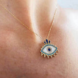 Fashion Gold-Plated Devil's Eye Love Necklace – Jewelry Gift Ideas — 6