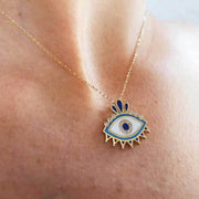 Fashion Gold-Plated Devil's Eye Love Necklace – Jewelry Gift Ideas — 6