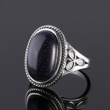 Women's Vintage Blue Sand Aventurine Fashion Ring – Stylish Gifts — 4