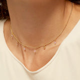Women's Sterling Silver Zircon Necklace – Jewelry Gift Ideas — 1