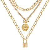 Creative Geometric Thick Chain Tassel Necklace – Jewelry Gift Ideas — 8