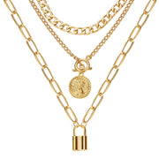Creative Geometric Thick Chain Tassel Necklace – Jewelry Gift Ideas — 8