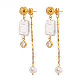 Bowknot Tassel Niche Retro Titanium Steel Earrings – Useful Gifts — 5