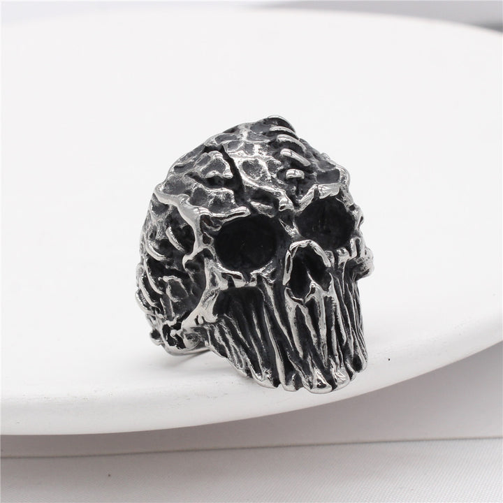 Ornaments Mummy Skull Men's Titanium Steel Ring – Gifts for Him — 1