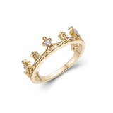 S925 Silver White Zircon Princess Crown Ring – Special Occasion Gifts — 5