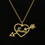 Customized One Arrow Piercing Name Necklace – Jewelry Gift Ideas — 1