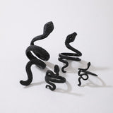Snake Pattern Ring Punk 4-piece Ring Set – Useful Gifts — 13