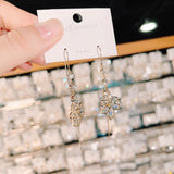 Women's Zircon Maple Leaf Tassel Earrings – Gifts for Her — 6