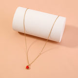 Red Heart Clavicle Chain Pendant – Jewelry Gift Ideas — 5