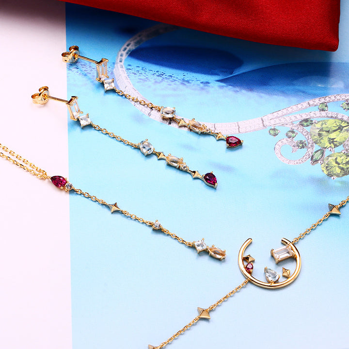 Women's Summer All-match Colorful Crystal Cross – Jewelry Gift Ideas — 1