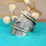 Fashion Creativity New Color Block Feather Ring – Stylish Gifts — 3