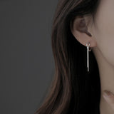 Knotted Tassel Earrings Female Sterling Silver – Gifts for Her — 5