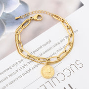 Gold Plated Chunky Statement Medal Pendant – Jewelry Gift Ideas — 1