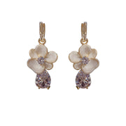 Fashion Flower Zircon Elegant Retro Earrings – Stylish Gifts — 2