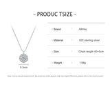 S925 Sterling Silver Round Finely Inlaid Pendant – Jewelry Gift Ideas — 5