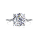 High Carbon Diamond Square Diamond S925 Ring – Gift Ideas — 15