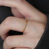 Non-fading Diamond In The Debris Japanese Ring Simple – Surprise Gifts — 5