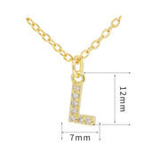 English Letter Necklace Micro Inlaid Zircon – Jewelry Gift Ideas — 16
