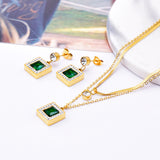 Women's Fashion Double Layer Zirconia Pendant – Jewelry Gift Ideas — 3