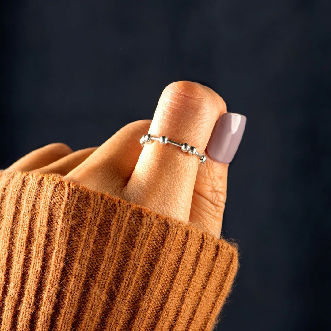 S925 Sterling Silver Stress Anxiety Ring For Women – Gifts for Her — 1
