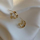 Simple Double-layer Copper-plated Women's Ear Studs – Gifts for Her — 6