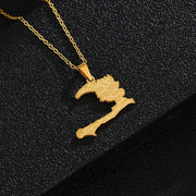 Fashion Personalized Map Pendant Necklace – Jewelry Gift Ideas — 1